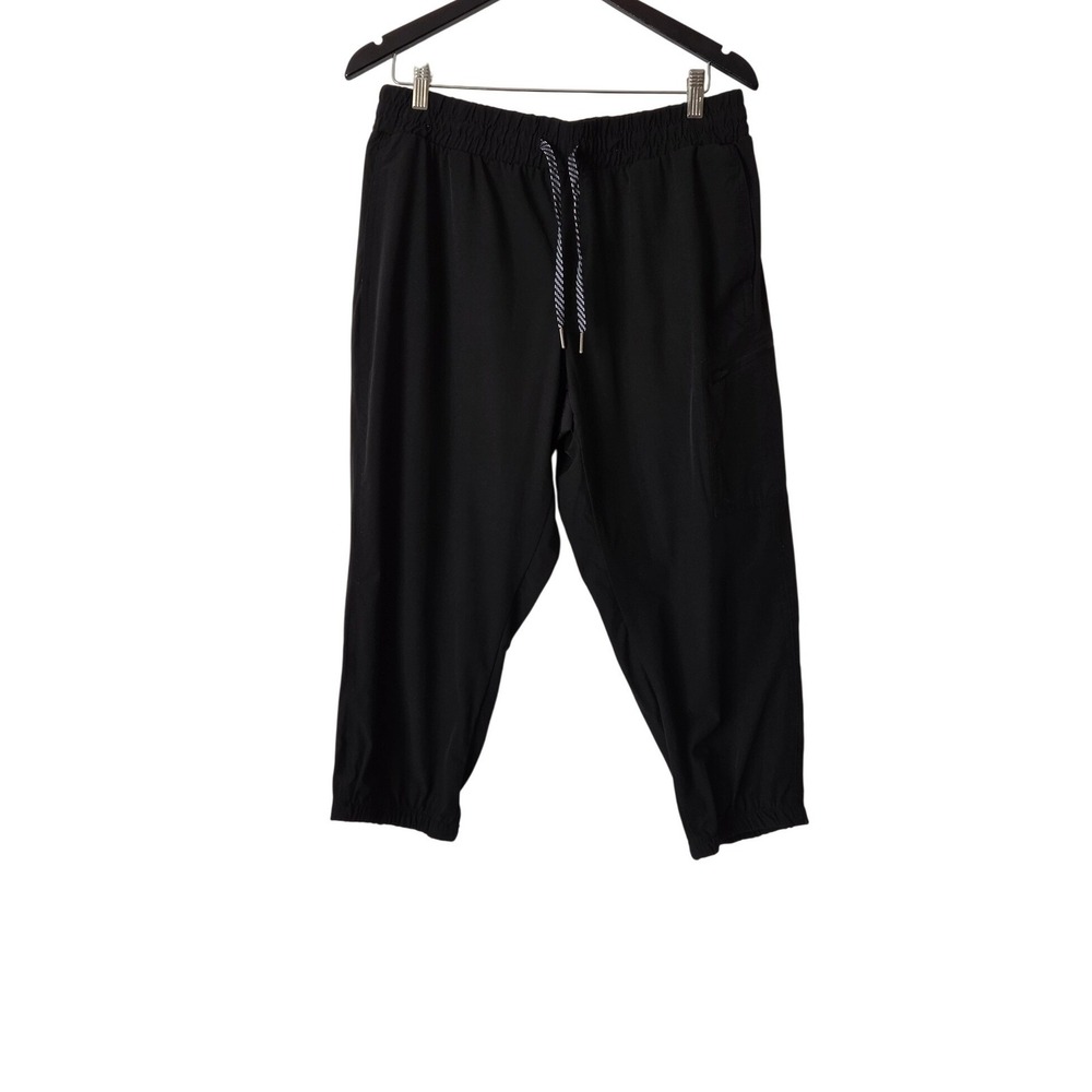 Avalanche Outdoor Supply Black Cropped Jogger Pants Sz L Hiking Utility Gorpcore